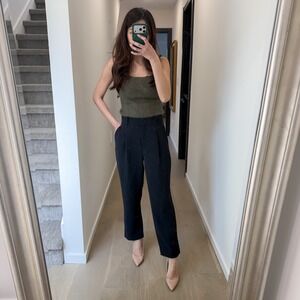 Aritzia Wilfred Pants Black Slack Preppy Minimalist Classic 2